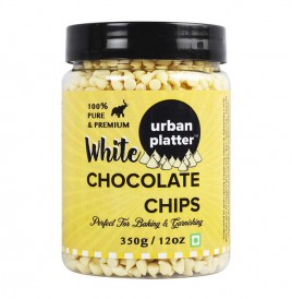Urban Platter White Chocolate Chips   Plastic Jar  350 grams